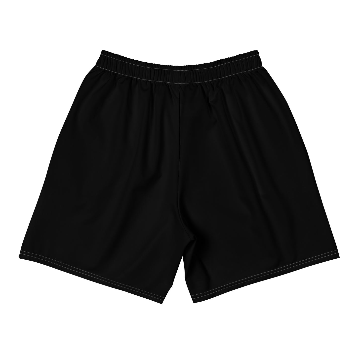 BLACK GYM SHORTS WITH WHITE LOGO