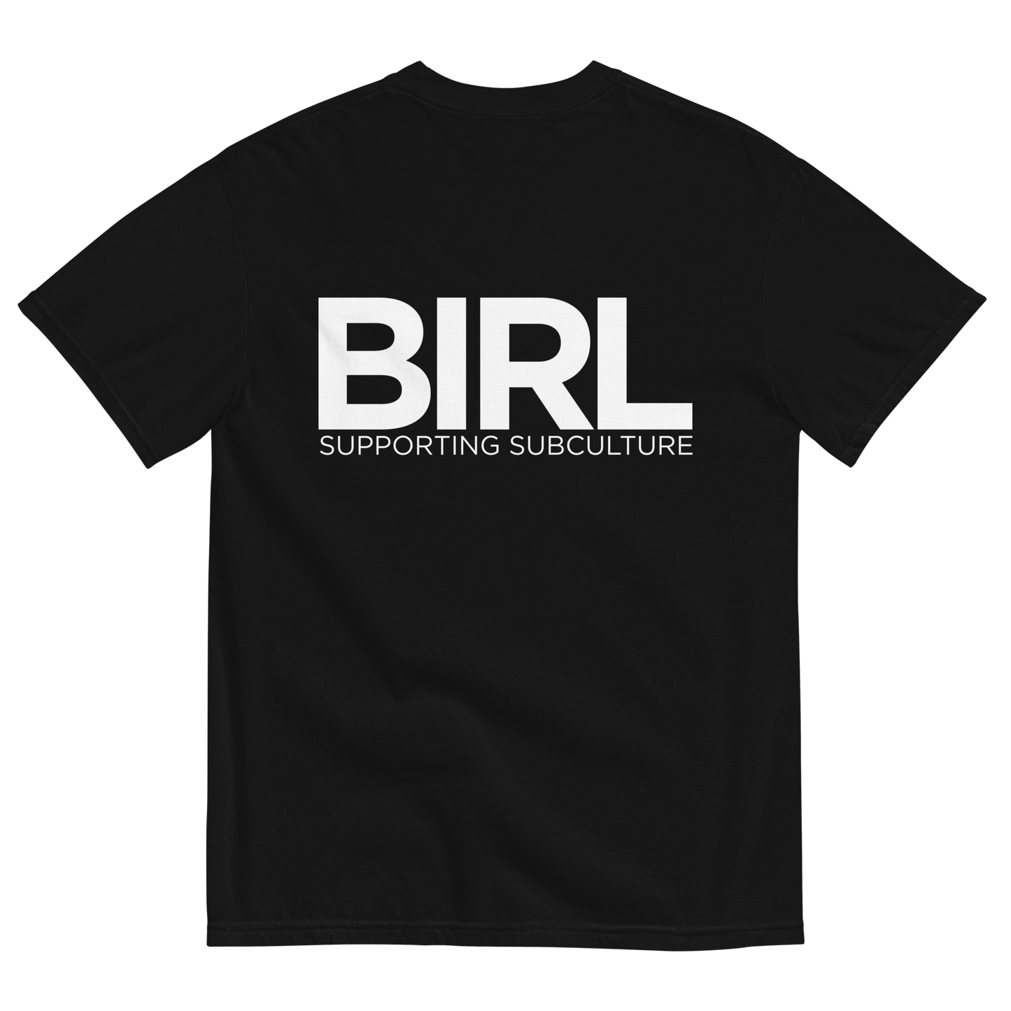 BADGE TEE BLACK WITH WHITE LOGO