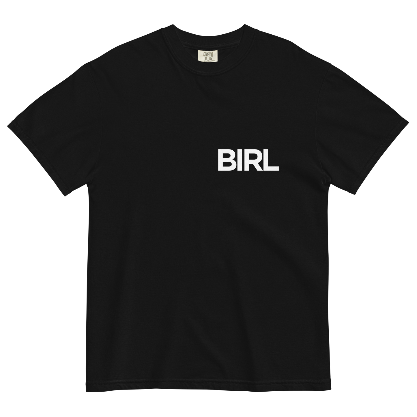 BADGE TEE BLACK WITH WHITE LOGO