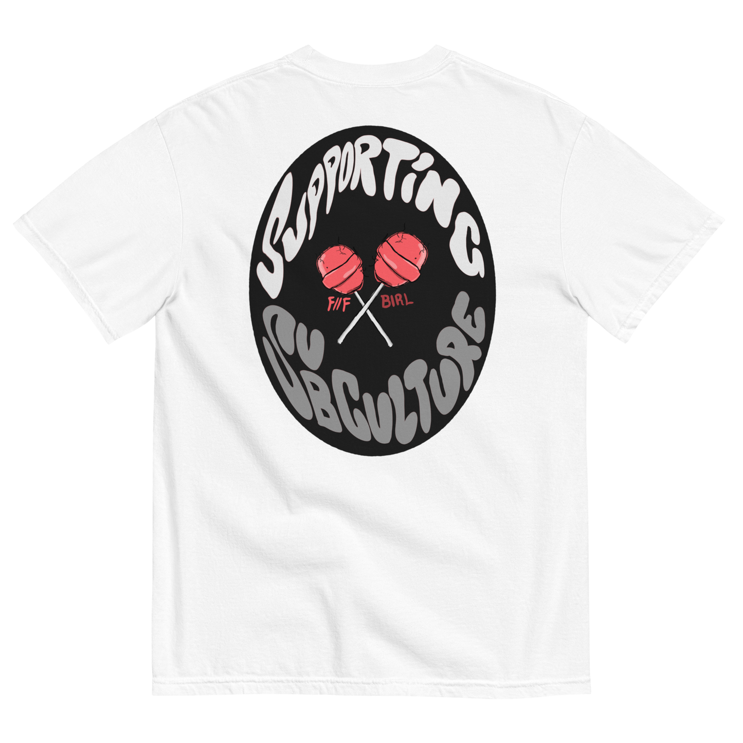 F//FxBIRL HOW MANY LICKS? SNOWBERRY TEE