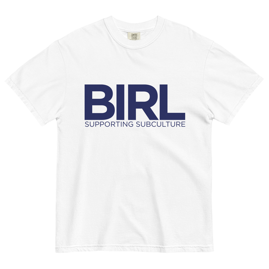 SUPPORTING SUBCULTURE TEE WHITE WITH NAVY LOGO