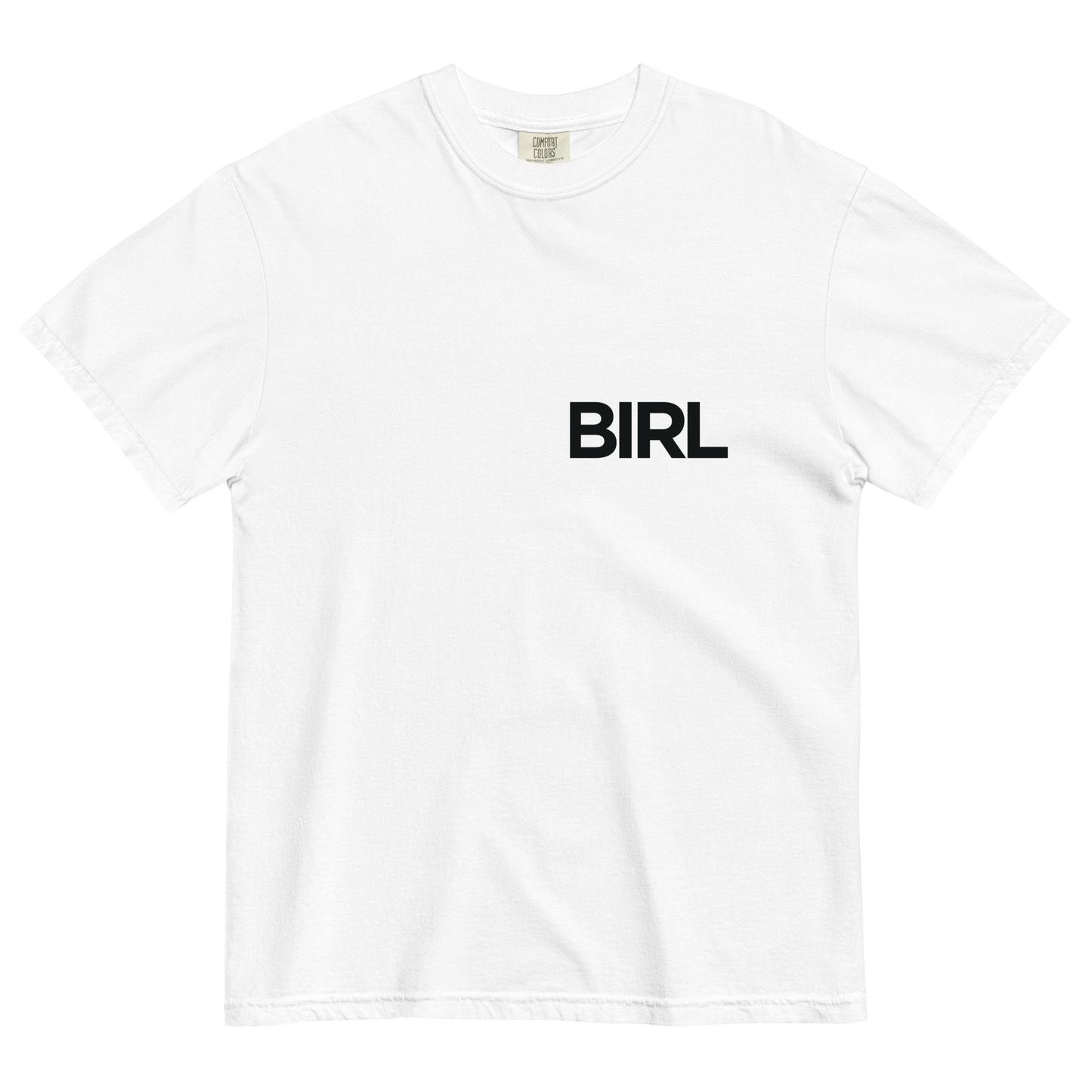 BADGE TEE WHITE WITH BLACK LOGO